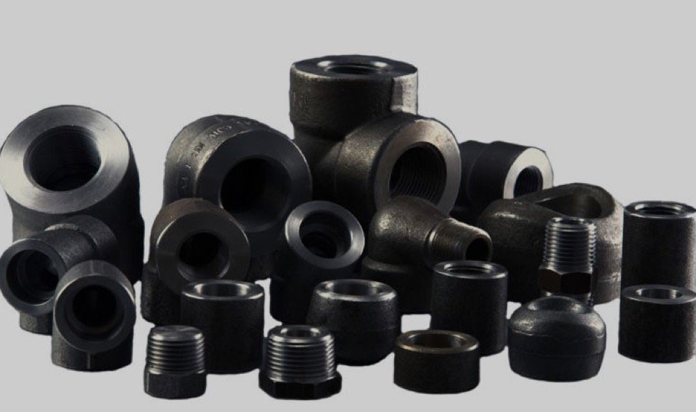 Forged fittings close-up